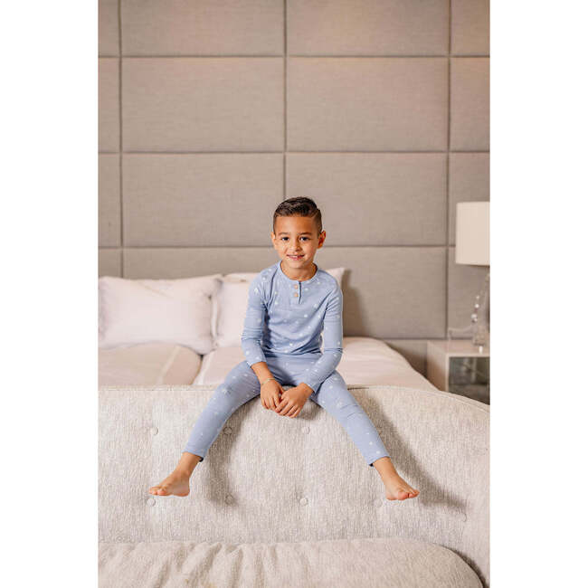 Snowflake PJ, Blue - Pajamas - 3