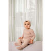 Ribbed Pocket Footie, Dusty Pink - Footie Pajamas - 2