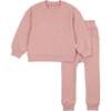 Pouf Sweatsuit, Pink - Mixed Apparel Set - 1 - thumbnail