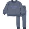 Pouf Sweatsuit, Blue - Mixed Apparel Set - 1 - thumbnail