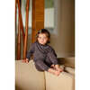 Pouf Embroidered Set, Dark Grey - Mixed Apparel Set - 3