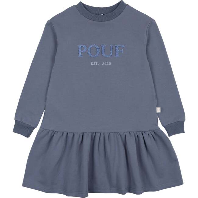 Pouf Sweater Dress, Blue