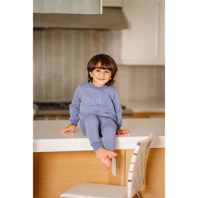 Pouf Sweatsuit, Blue - Mixed Apparel Set - 2