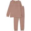Henley PJ, Dusty Pink - Pajamas - 1 - thumbnail