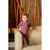 Pouf Embroidered Footie, Berry - Footie Pajamas - 2