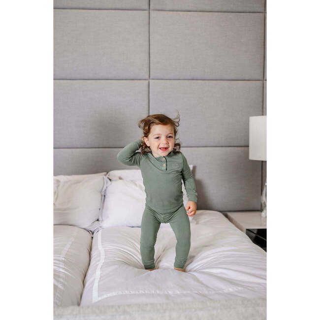 Henley PJ, Sage - Pajamas - 2
