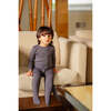 Pouf Embroidered Footie, Dark Grey - Footie Pajamas - 2