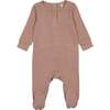 Henley Footie, Dusty Pink - Footie Pajamas - 1 - thumbnail