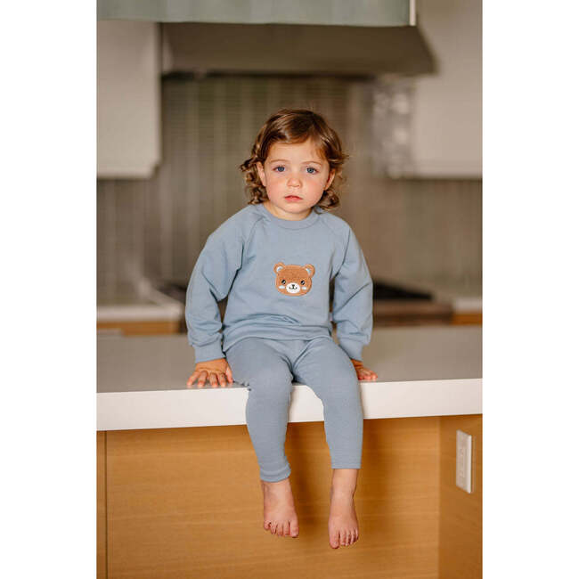 Bear Sweatsuit, Blue - Mixed Apparel Set - 2