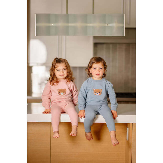 Bear Sweatsuit, Blue - Mixed Apparel Set - 3