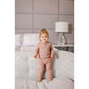 Henley Footie, Dusty Pink - Footie Pajamas - 3