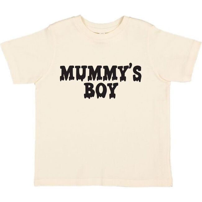 Mummy's Boy Halloween Short Sleeve T-Shirt, Natural