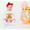 Little Pumpkin Patch Long Sleeve Romper, Natural - Rompers - 2