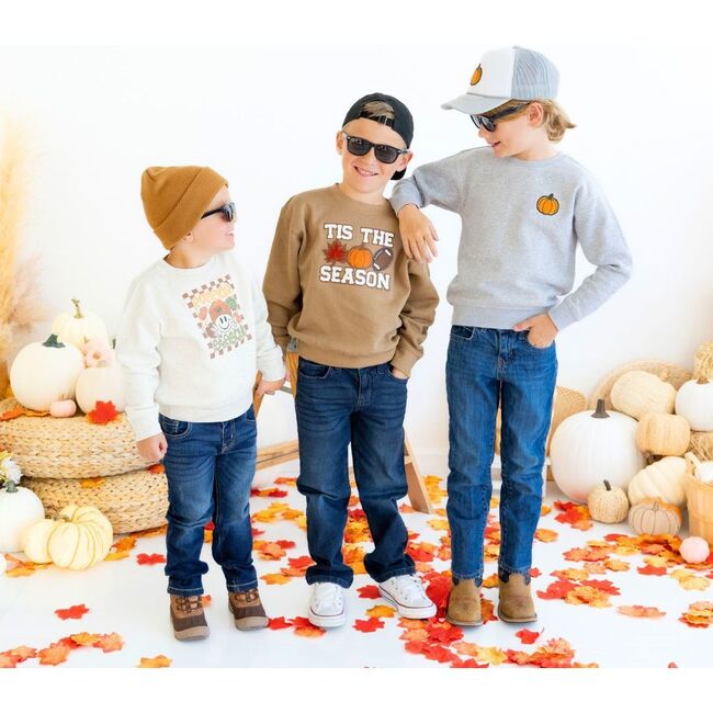 Pumpkin Season Sweatshirt, Natural - Sweatshirts - 4