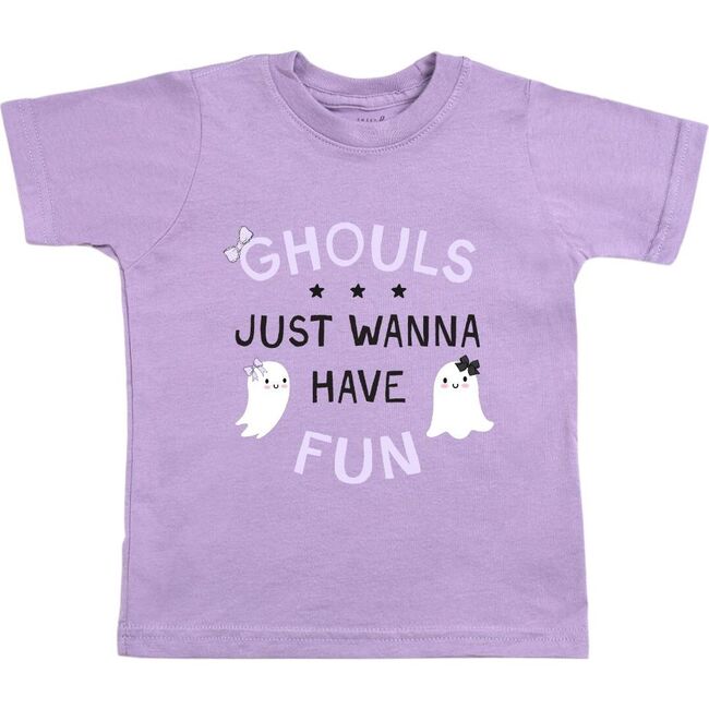 Ghouls Just Wanna Have Fun Halloween Short Sleeve T-Shirt, Lavender