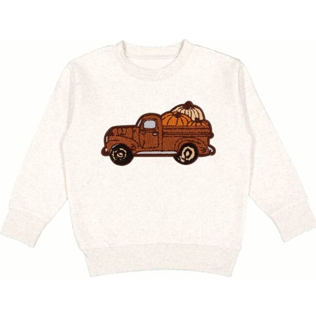 Fall Truck Patch Sweatshirt, Natural