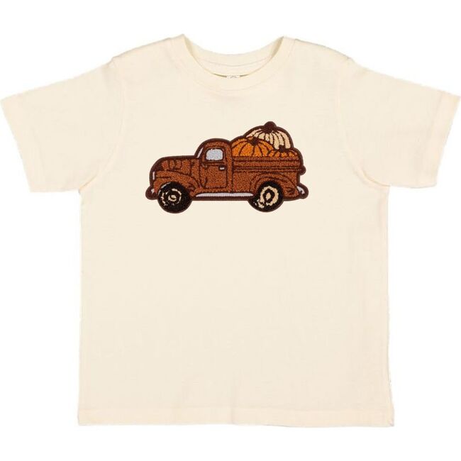 Fall Truck Patch Short Sleeve T-Shirt, Natural