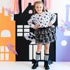 Flocked Bats Halloween Bow Tiered Tutu, Black - Tutus - 2