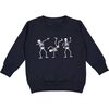 Silly Skelly Glow In The Dark Halloween Sweatshirt, Black - Sweatshirts - 1 - thumbnail