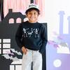 Silly Skelly Glow In The Dark Halloween Sweatshirt, Black - Sweatshirts - 2