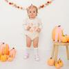 Pumpkin Tulle Bow Baby Headband, Pink - Headbands - 2