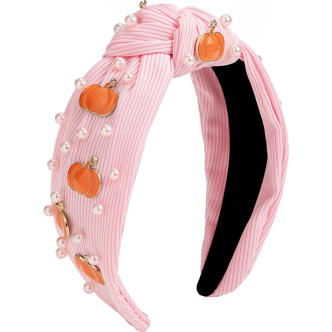Coquette Pumpkin Gemstone Headband, Pink