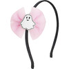 Coquette Tulle Ghost Bow Halloween Headband, Multi - Headbands - 1 - thumbnail