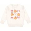 Coquette Pumpkin Sweatshirt, Natural - Sweatshirts - 1 - thumbnail