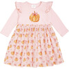 Coquette Pumpkin Long Sleeve Tutu Dress, Multi - Dresses - 1 - thumbnail