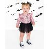 Bat Trellis Printed Halloween Long Sleeve Tutu Bodysuit, Multi - Dresses - 2