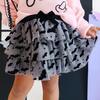 Flocked Bats Halloween Bow Tiered Tutu, Black - Tutus - 6