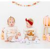 Pumpkin Tulle Bow Baby Headband, Pink - Headbands - 4