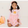 Coquette Pumpkin Long Sleeve Tutu Dress, Multi - Dresses - 2