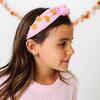 Coquette Pumpkin Gemstone Headband, Pink - Headbands - 3