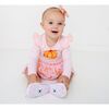Pumpkin Tulle Bow Baby Headband, Pink - Headbands - 5