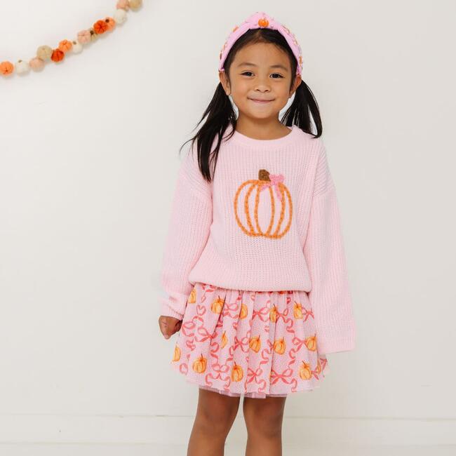 Coquette Pumpkin Gemstone Headband, Pink - Headbands - 5