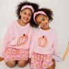 Coquette Pumpkin Knit Sweater, Pink - Sweatshirts - 6