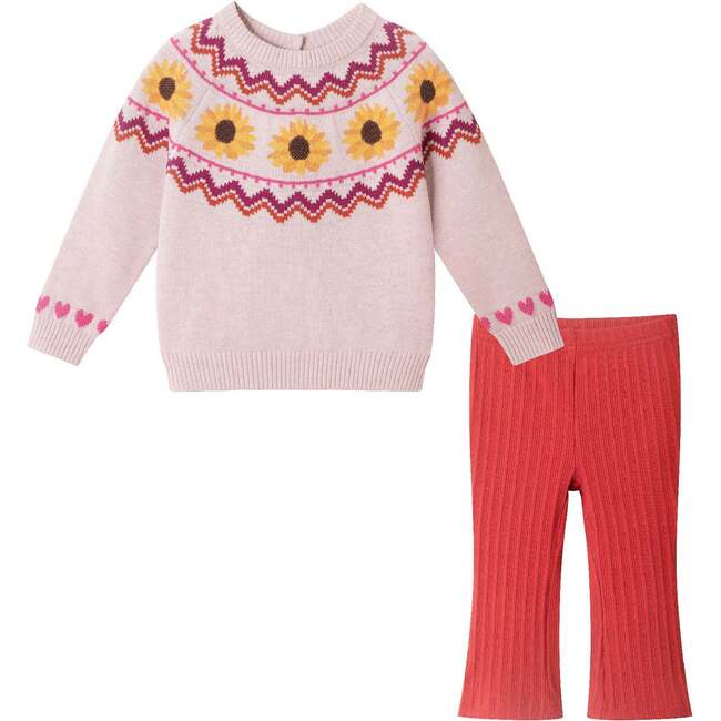 Infant Fair Isle Sweater & Legging Set, Sunflower