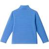 Kids Quarter Zip Stripe Pullover, Blue Stripe - Sweatshirts - 5