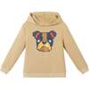 Kids Hooded Patch Sweatshirt & Pant Set, Beige Bulldog - Mixed Apparel Set - 6