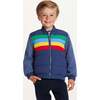 Kids French Terry Sleeve Bomber, Multi Striped - Jackets - 2