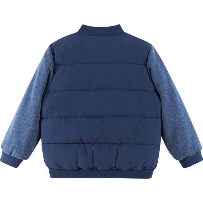 Kids French Terry Sleeve Bomber, Multi Striped - Jackets - 3