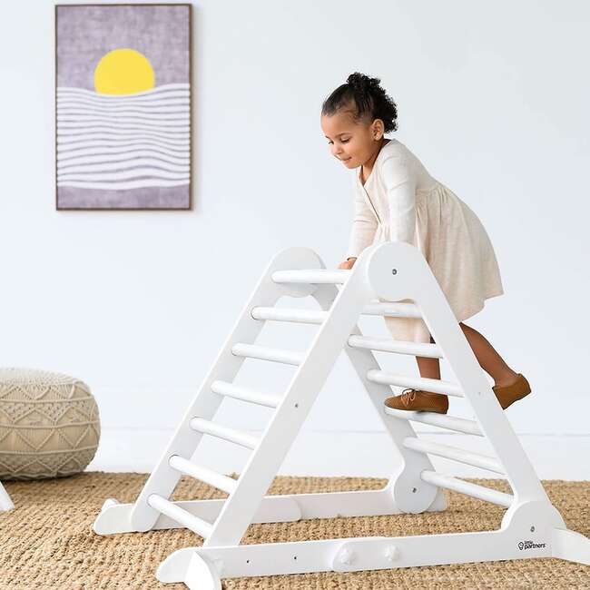 Learn 'N Climb Triangle - Knock Down, Soft White - Activity Gyms - 2