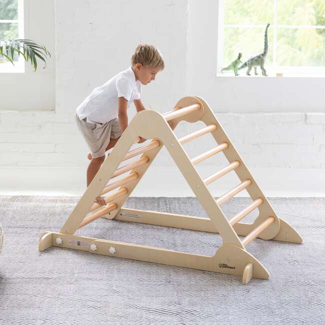 Learn 'N Climb Triangle - Knock Down, Natural - Activity Gyms - 2