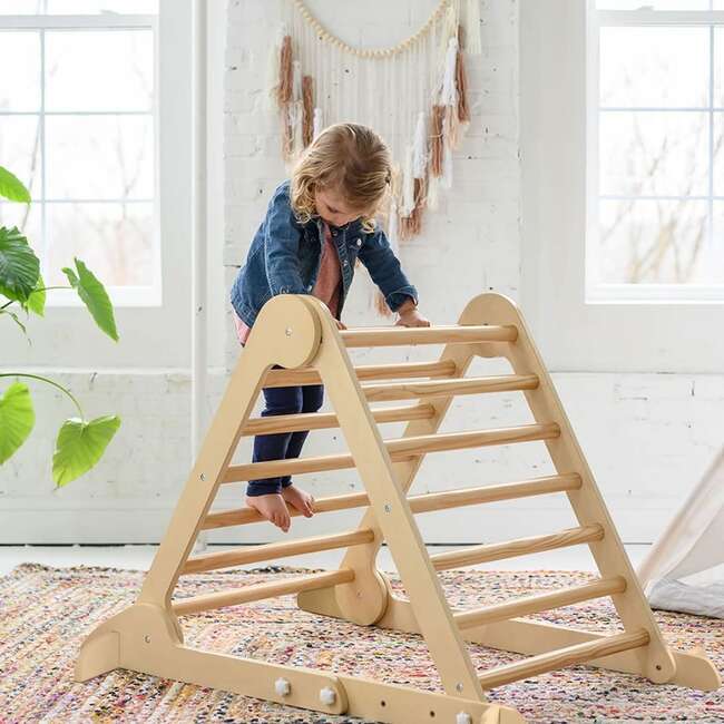 Learn 'N Climb Triangle - Knock Down, Natural - Activity Gyms - 3