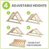 Learn 'N Climb Triangle - Knock Down, Natural - Activity Gyms - 4