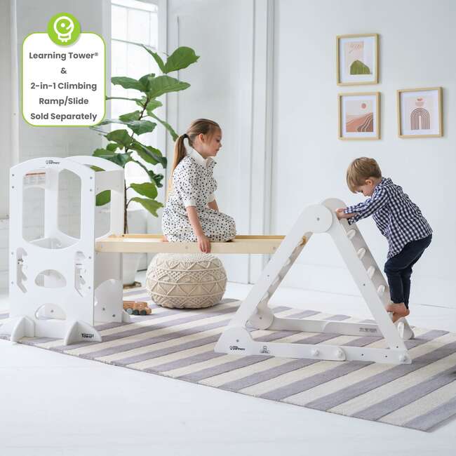 Learn 'N Climb Triangle - Knock Down, Soft White - Activity Gyms - 5
