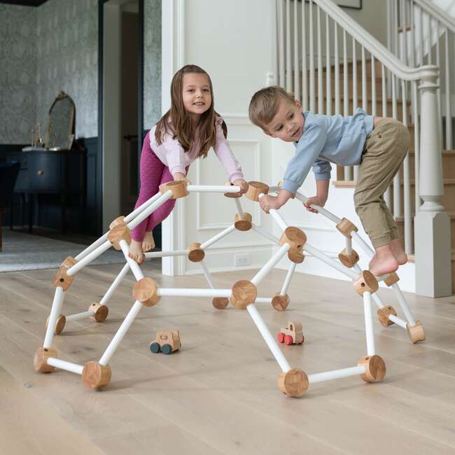 Indoor Climbing Gym - Large, Soft White w/Natural - Activity Gyms - 2