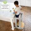 Explore 'N Store® Learning Tower®, Silver Drp w/Natural - Play Tables - 3