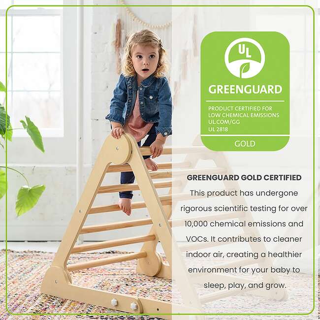 Learn 'N Climb Triangle - Knock Down, Natural - Activity Gyms - 7